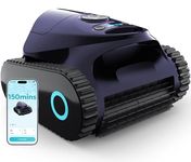 Cordless Pool Cleaner Robot with Wall Climbing, 150 Mins, 2.5H Fast Charging, Tripe-Motor Strong Suction, C1 Pool Vacuum for Inground Pools up to 150㎡, Multi Cleaning Modes(Obsidian)