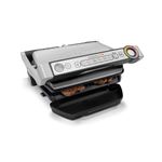 Tefal OptiGrill+ GC713D40 Intelligent Health Grill, 6 Automatic Settings, Stainless Steel, 2000W, 4-6 Portions, 14.57 x 14.17 x 6.5 cm