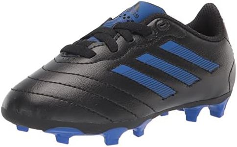 Adidas Child-Unisex Goletto VIII Firm Ground Soccer Cleats - Kids Soccer Shoe, black and blue size 5