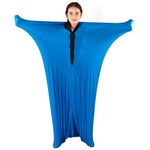 Sensory Sox Body Socks - Full-Body Wrap to Relieve Stress for Individuals with Autism, Anxiety - Deep Pressure Simulation Body Blanket Great for Dynamic Movement (Large 56"x27", Blue)