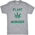 Mens Plant Manager Tshirt Funny 420