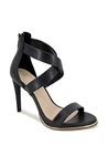 Kenneth Cole New York Women's Brooke Cross Strap Dress Sandal Heeled, black, 7 M US