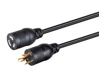 Monoprice Heavy Duty Extension Cord - 10 Feet - Black | Locking Connectors - NEMA L5-20P to NEMA L5-20R, 12AWG, 20A, Sjt, 125V