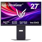 LG UltraGear G8 Gaming Monitor 27G850A – 4K UHD Nano IPS 27 inch, Dual-Mode 240Hz / 480Hz, 1ms (GtG), AMD FreeSync Premium Pro, DisplayHDR 600, DP 2.1, HDMI 2.1, Black