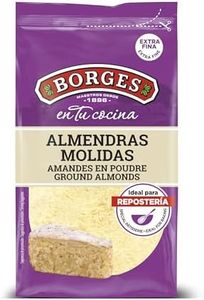 Borges - Harina de Almendras Fina Óptima para Repostería - Borges en tu cocina - Con Vitamina E, Fósforo, Magnesio, Hierro y Calcio, sin Gluten - Paquete 200 gr