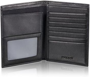 Leather Passport Holder for Men & Women, Italian Calfskin, Passport Wallet Cover for US & Foreign Travel, Black