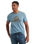 Lucky Brand Men's Short Sleeve Crew Neck Coyote Rider Tee, Allure, Large