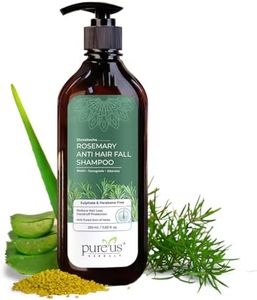 Pureus Herbals Shreekesha Rosemary Anti Hair Fall Sulphate & Paraben Free Shampoo – Biotin, Fenugreek & Aloe Vera | Herbal Hair Growth Shampoo for Women & Men | Reduce Hair Loss, Damage Repair & Dandruff Protection – 350 ml