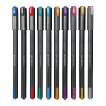 Pentonic Glitz 1.0 mm Multicolor Glitter Gel Pen | Multicolor Ink, Set Of 10 Pcs