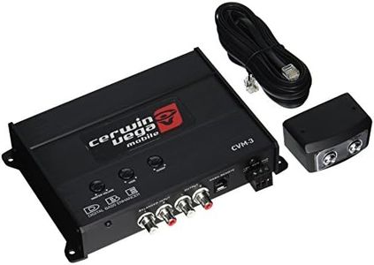 Cerwin Vega Series Digital Bass Enhancer for Car Audio - Ultimate 2 Channel Car Processor with Dash Remote, Bass Maximizer, Subsonic Filter - Enhance Car Stereo System with Digital Bass Control CVM3