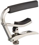 Shubb GU352S1 Stainless Steel Deluxe Guitar Capo, Chrome, standard