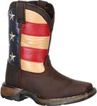 Durango DBT0159 Western Boot Brown and Union Flag 13 M US Little Kid