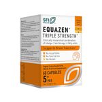 EQUAZEN Triple Strength Capsules | Omega 3 & 6 Supplement | Blend of DHA, EPA & GLA | Supports Brain Function | Suitable from 5 Years Old to Adults | 60 One-a-Day Capsules