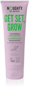 Noughty 97% Natural Get Set Grow Hair Thickening Shampoo, Optimise Scalp Health, Stimulate Roots and Promote Hair Growth, with Organic Garden Pea Sprouts 250ml