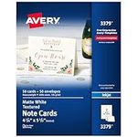 Avery Printable Note Cards with Env