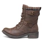 Rocket Dog Women's Thunder Fashion Boot, Brown Plaid, 6 UK