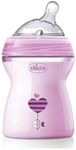 Chicco Natfeel 0080825110000 Bib 2m+ Girl, 250 ml, Transparent