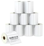 BETCKEY - 102mm x 76mm(4 in x 3 in) Shipping & Multipurpose Thermal Labels, 500 Perforated Labels per Roll Compatible with Zebra & More Printers [10 Roll/5000 Labels]