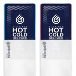 Gelpacks Direct 2X Hot and Cold Gel Pack Reusable - Includes 2X Non-Woven Sleeves - Reusable Ice Packs for Injuries - Hot and Cold Gel Packs for Muscle Pain Relief - (Medium: 26 x 13 cm)