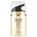 Olay Total Effects Day Cream Gentle with SPF 15| Fights 7 Signs of Ageing | With Niacinamide and Green Tea Extracts | Sensitive Skin | 50g