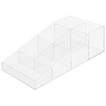 Navaris Coffee Accessories Organiser - 7-Compartment Coffee Station Box in Transparent Acrylic - Storage Caddy for Tea Bags, Coffee & Sugar Sachets - Ideal for Home & Office Use