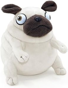 6 Inch Pug Stuffed Animal Dog Plush Toys for Kids Adults, Funny Ugly Dog Doll Plushies Pillow, Office Decorations, Birthday Gift, Christmas