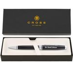 Cross Coventry Ballpoint Pen with Personalized Engraving - Black Lacquer with Chrome Trim - Gift for Graduation, Retirement, New Job, or Corporate Recognition