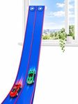 TAEMVV Flexible Race Track for Kids, 15 Ft Dual Car Track Set, Azure