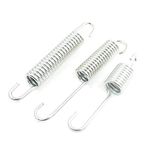 ACROPIX 0.5" Rear Universal Motorcycle Kickstand Spring Silver Tone - Pack of 3