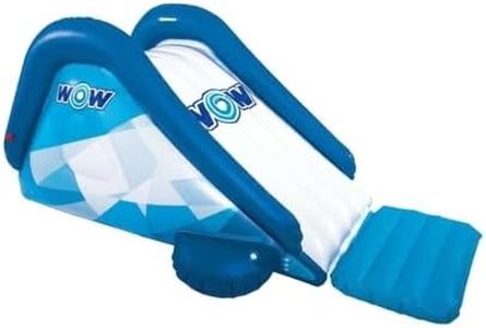 WOW Sports - Inflatable Party Pool Slide - Blow Up Waterslide for Kids & Adults - W/Water Sprinkler