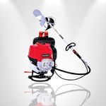 Fenton Krishi 50CC Grass Cutter Machine Red | Brush Cutter | Lawn Grass Cutter | Bush Cutter | Backpack Brush Cutter | Agriculture Machine