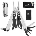 MOSSY OAK Multitool, 20-in-1 Stainless Steel Multi Tool Pliers, Self-locking Pliers with Sheath-Perfect for Outdoor, Survival, Camping, Hiking