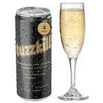Buzzkill Wines Sparkling Blanc de Blancs White Wine, Non-Alcoholic Wine | Dealcoholized California Dry White Wine, Gluten-Free, Alcohol-Free, Low Sugar, 45 Calories, Pack of 4, (8.4 fl. oz. each can) 33.8 FL Oz