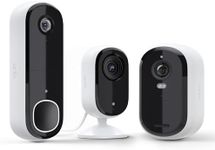 Arlo Video Doorbell 2K, Essential 2K Indoor Security Camera, & Essential Indoor/Outdoor 2K (2 Cameras) Bundle | Whole Home Camera Bundle 2nd Generation | Real Time Notification, Live Stream | White