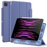 ESR Rebound Magnetic Case Compatible with iPad Pro 12.9 Inch (2022/2021/2020, 6th/5th/4th Gen), Convenient Magnetic Attachment, Two-Way Stand, Full Pencil 2 Support, Auto Sleep/Wake, Purple