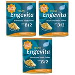 Marigold Health Foods Engevita Yeast Flakes with Vitamin B12 - Vegan & Gluten Free - Rich Source of B Vitamins and Minerals - 100g (Pack of 3)