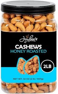 Honey Roasted Cashews - 32 oz Reusable Container | Gourmet Nuts Coated with Sweet & Natural Honey | Roasted to Perfection | Healthy Everyday Snack | Vegan | Kosher | Hand-Picked | Sweet & Crunchy