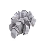 Yujianni 20pcs 0.5inch Diameter crystal smoking pipe stainless steel mental screen filter for crystal quartz tobacco pipe use