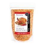 Aromasong Turkey Brine, Hot & Spicy, For Wet & Dry Brining, 2 Lb. 100% Natural, Gourmet Sea Salt Poultry Seasoning, for Roasting, Grilling, & Smoking for Brisket, Chicken, Pork & Beef.