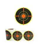 Naisfei 3 Inch Shooting Target Stickers, 200 Pcs Splatter Targets Stickers Self Adhesive Paper,Reactive Targets for Shooting Range with Fluorescent Impact for BB Gun,Pistol,Pellet Gun,Airsoft