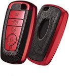 ELOHEI for Ford Key Fob Cover Case, Soft TPU Key Fob Case Protector Holder for 2017 2018 2019 Ford Fusion F150 F250 F350 F450 F550 Edge Explorer Escape Mustang Remote Keyless Entry
