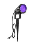 ZUCKEO Halloween Black Light Spotlight Outdoor LED Blacklight 15W Waterproof Landscape Lights with US Plug for Glow Party Body Paint Fluorescent Bar Holiday Decor(1Pack)