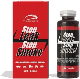Engine Wizard - Engine Oil Stop Leak (1oz) Engine Treatment, Stop Leaks and Stop Smoke without Needing to Dismantle