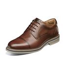 Florsheim Men's Neufeld Cap Toe Oxford, Cognac Tumbled, 10