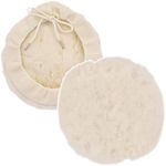 8 Natural 100% Wool 1 Pile Buffing & Polishing Pad Bonnet