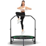 DARCHEN Rebounder Trampoline for Adults, Mini Trampoline Indoor Jumping Cardio Trainer Workout for Adults-Max Limit 330lbs