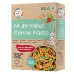 Organic Wisdom-Back to Roots Multi-millet Penne Pasta | Protein rich pasta with 9 super grains | No Maida, Not Fried, No MSG|Sun Dried| 180 gm(pack of 1)