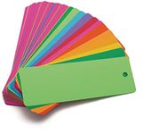 Hygloss Products Bright Bookmarks - Fun to Personalize - 12 Assorted Vibrant Colors - Cardstock Bookmarks - Value Pack - 100 Pack