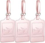 Teskyer Pack of 3 Luggage Tags, PU 