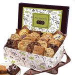 Broadway Basketeers Cookies Gift Baskets for Delivery Fresh Baked Gourmet Cookies and Brownies, Individually Wrapped Edible Care Package for Mom, Grandpa, Families, Holiday Gifts, Christmas, Coworkers